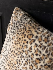 Rockett St George Leopard Love Faux Fur Cushion - Image 2 of 3