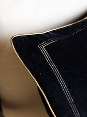 Rockett St George Slogan Velvet Embroidered Cushion - Bild 4 von 4