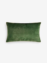 Rockett St George Green Fa La La La Christmas Beaded Slogan Cushion - Image 6 of 6