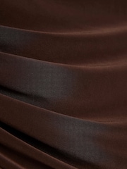 River Island Brown Cowl Neck Top and Skirt Set - Image 6 of 6