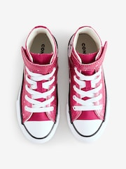 Converse Red Chuck Taylor Kid Glitter Easy On Trainers - Image 4 of 9