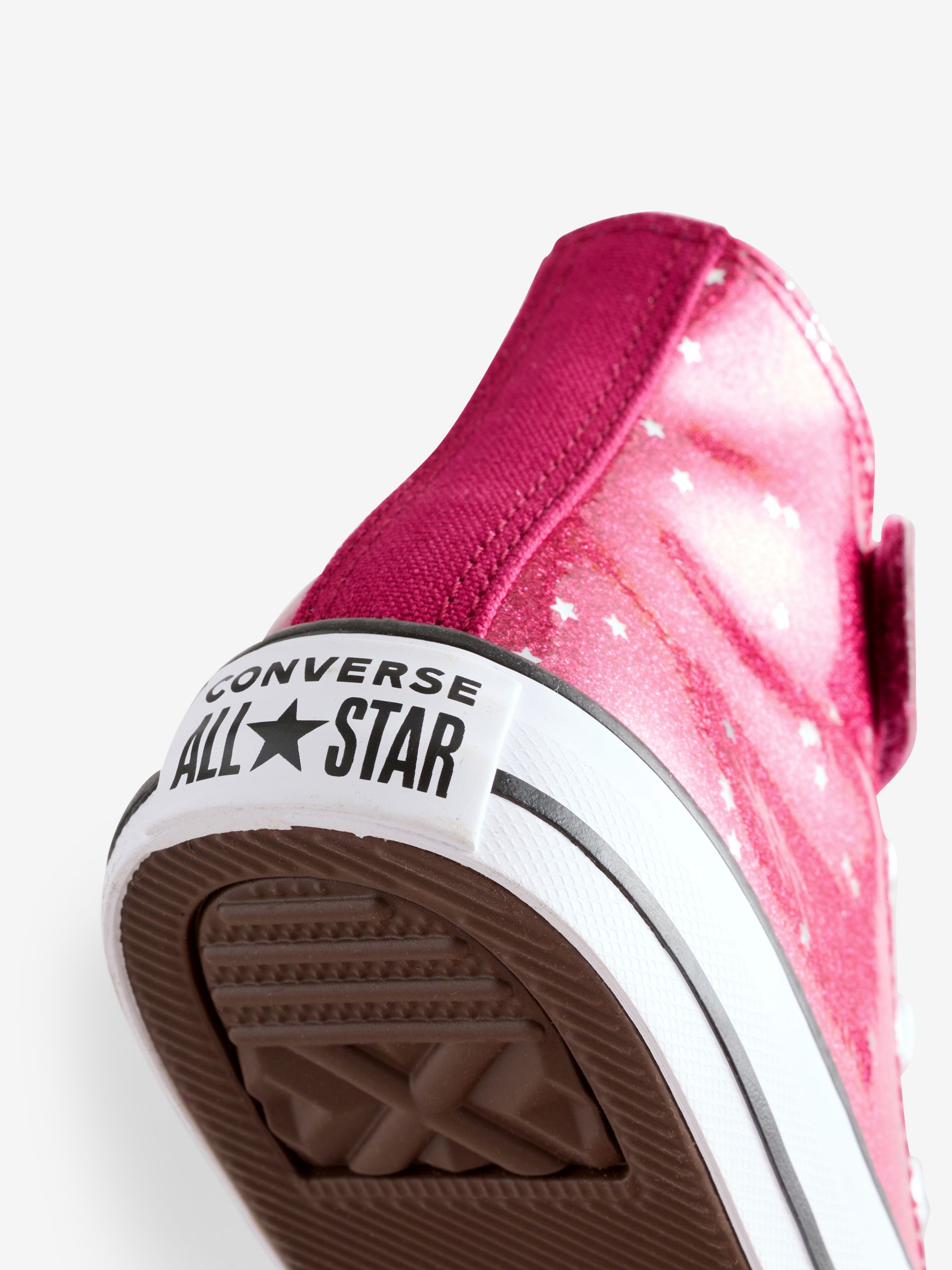 Buy Converse Red Chuck Taylor Kid Glitter Easy On Trainers from