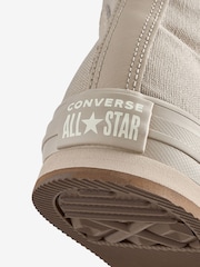 Converse Cream Chuck Taylor All Star Eva Lift Monochrome Trainers - Image 7 of 9