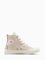 Converse Red Chuck Taylor Teen Apples High Trainers - Image 1 of 9