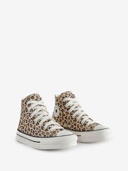 Converse Animal Chuck Taylor Leopard High Lift Trainers - Image 3 of 9