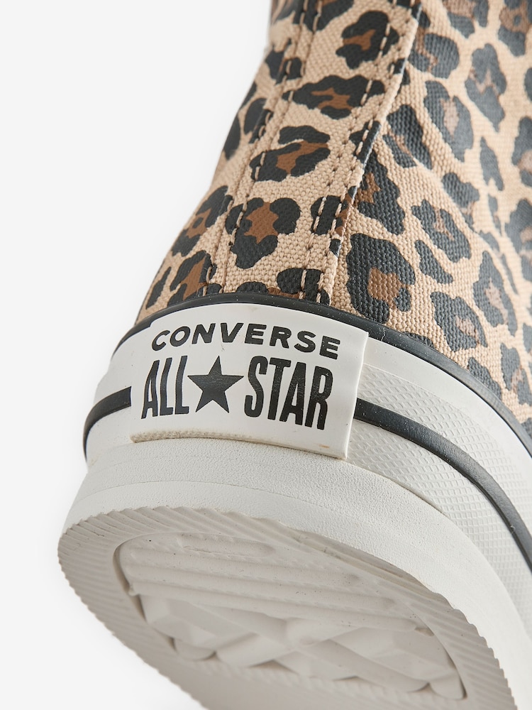 Converse Animal Chuck Taylor Leopard High Lift Trainers - Image 9 of 9