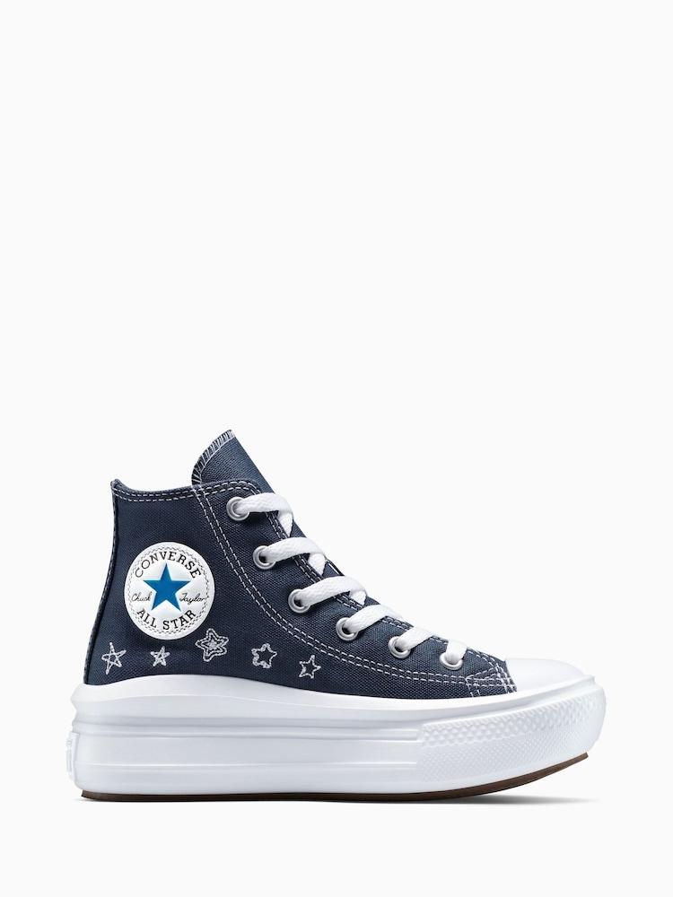 Converse Blue Chuck Taylor Kid Move Trainers - Image 1 of 9