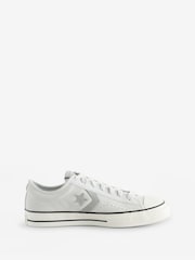 Converse Grey Star Player 76 Suede Remix Trainers - Image 1 of 9