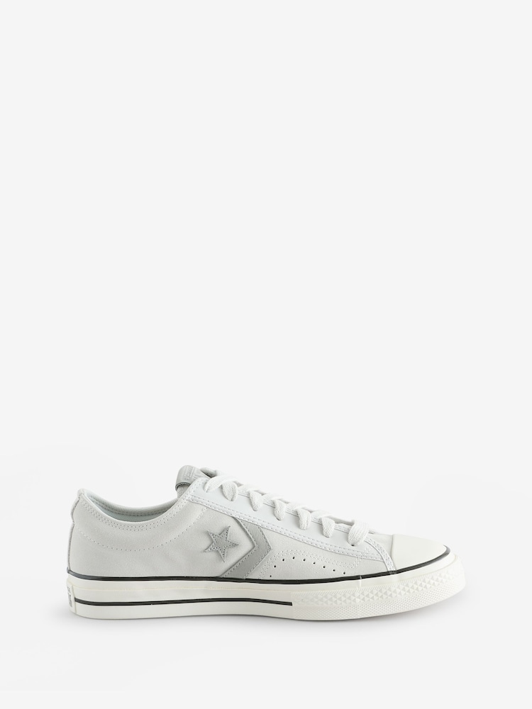 Converse Grey Star Player 76 Suede Remix Trainers - Image 1 of 9