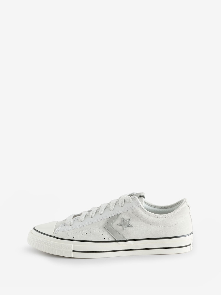 Converse Grey Star Player 76 Suede Remix Trainers - Image 2 of 9