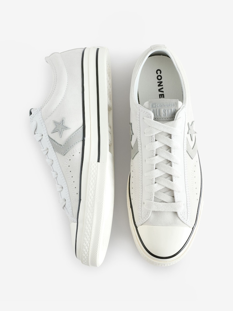 Converse Grey Star Player 76 Suede Remix Trainers - Image 9 of 9