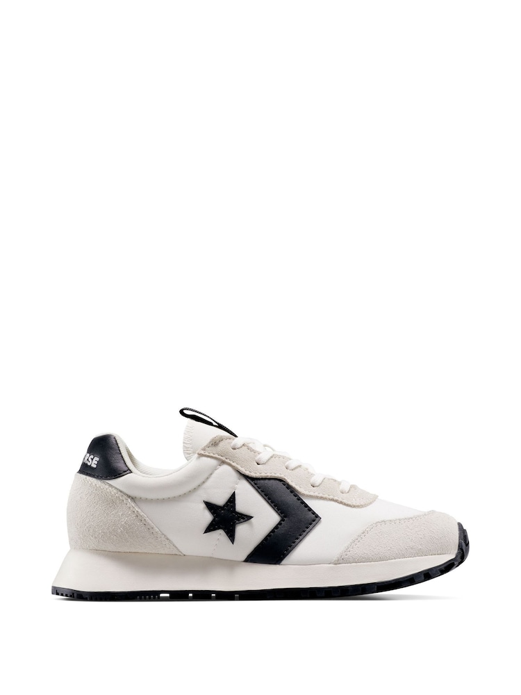 Converse White Omega Junior Trainers - Image 1 of 9 Converse White Omega Junior Trainers - Image 1 of 9
