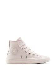 Converse Pink Chuck Taylor Monochrome Kid High Trainers - Image 1 of 8
