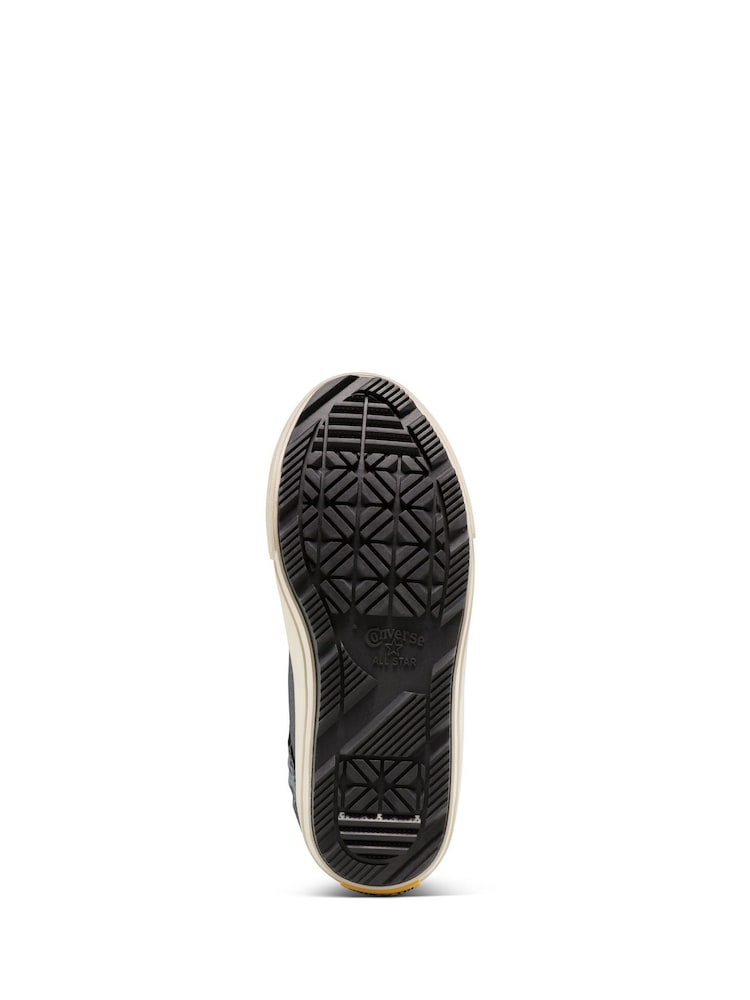 Converse Black Chuck Taylor Kid Easy On Strap Malden Trainers - Image 2 of 9
