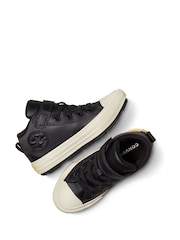 Converse Black Chuck Taylor Kid Easy On Strap Malden Trainers - Image 5 of 9