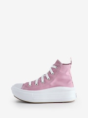 Converse Pink Chuck Taylor Kid Move Trainers - Image 2 of 9