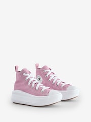 Converse Pink Chuck Taylor Kid Move Trainers - Image 3 of 9