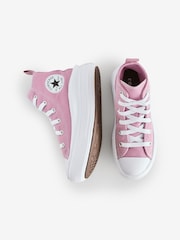 Converse Pink Chuck Taylor Kid Move Trainers - Image 6 of 9