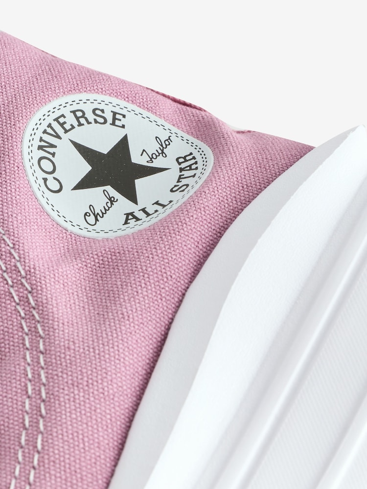 Converse Pink Chuck Taylor Kid Move Trainers - Image 9 of 9