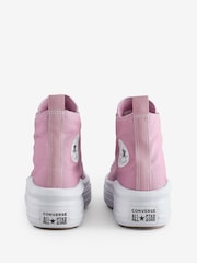 Converse Pink Chuck Taylor Move Platform Trainers - Image 4 of 9