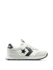 Converse White Omega Kid Easy On Trainers - Image 1 of 8