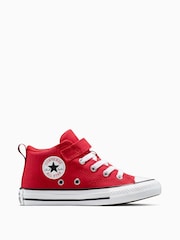 Converse Red Chuck Taylor Kid Easy On Strap Malden Trainers - Image 1 of 7
