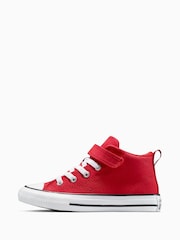 Converse Red Chuck Taylor Kid Easy On Strap Malden Trainers - Image 2 of 7