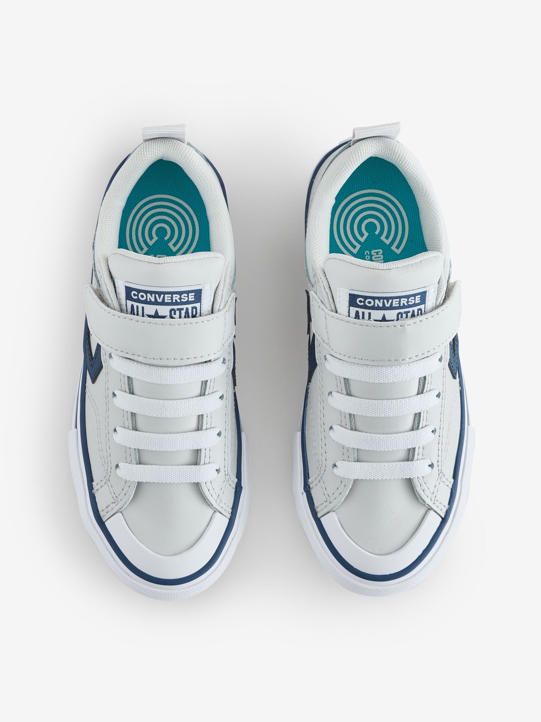 Buy Converse White Pro Blaze Kid Strap Leather Trainers from Next USA