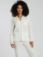 Loungeable Crinkle Traditional Long Sleeve Pyjamas Set - صورة 3 من 4