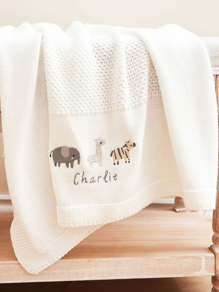 Personalised Born To Be Loved Shawl by My 1st Years - Image 1 of 3