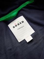 Boden Blue Fleece Mix Jacket - Image 4 of 5