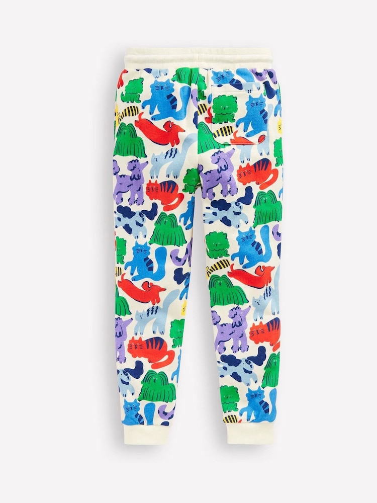 Boden Blue Printed Comfy 100% Cotton Joggers - Image 2 of 3