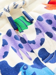 Boden Blue Printed Comfy 100% Cotton Joggers - Image 3 of 3