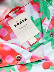Boden Blue Waterproof Pack Away Jacket - Image 3 of 4