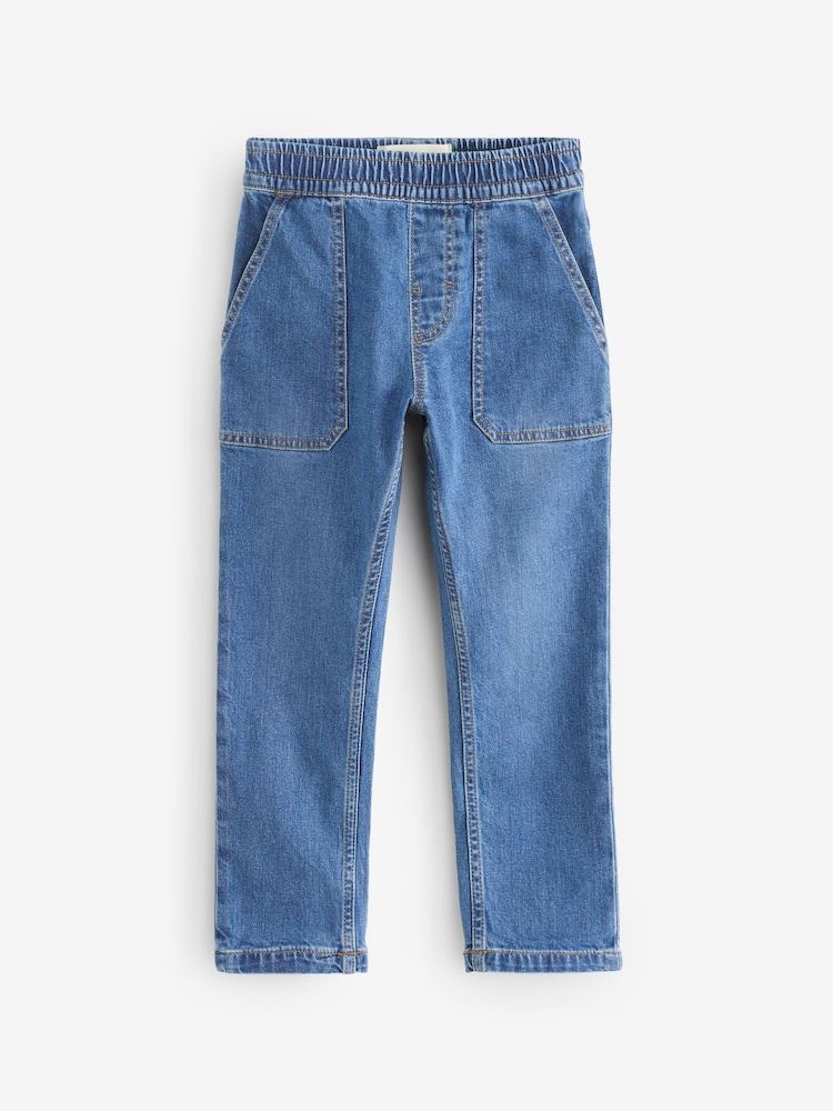Boden Blue Pull-On Jeans - Image 1 of 1 Boden Blue Pull-On Jeans - Image 1 of 1