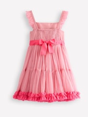 Boden Pink Ruffle Hem Tulle Dress - Image 3 of 4