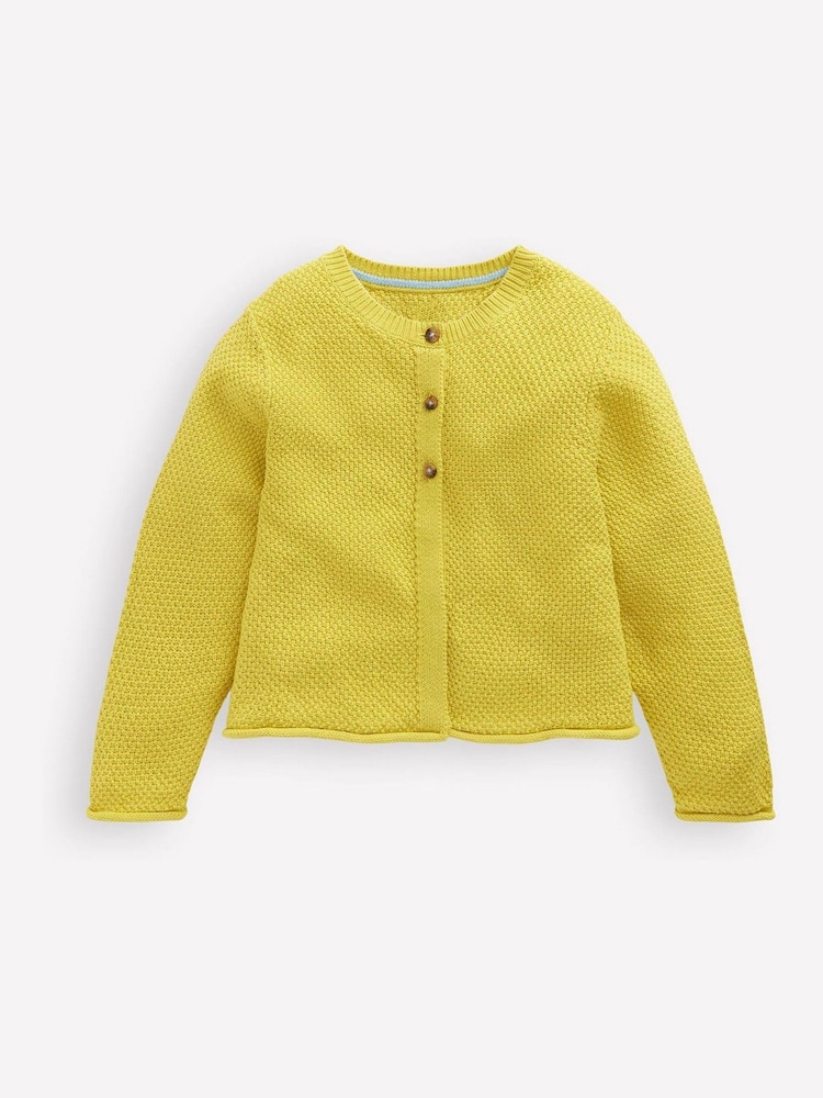Boden Yellow Everyday 100% Cotton Cardigan - Image 1 of 3 Boden Yellow Everyday 100% Cotton Cardigan - Image 1 of 3