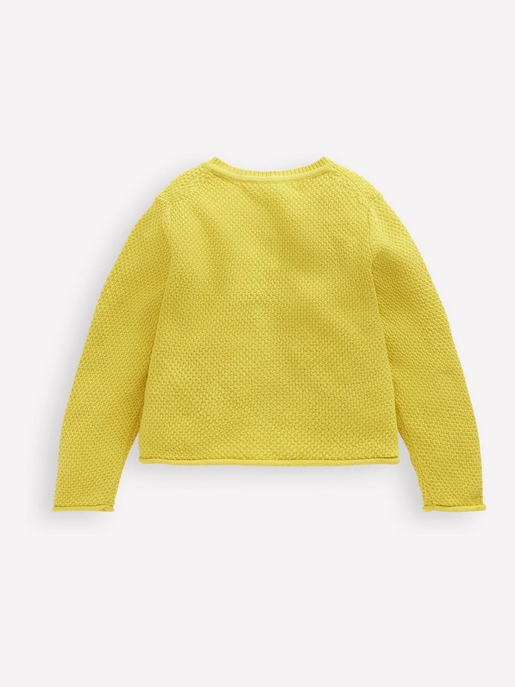 Boden Yellow Everyday 100% Cotton Cardigan - Image 2 of 3 Boden Yellow Everyday 100% Cotton Cardigan - Image 2 of 3