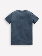 Boden Blue Glow-In-The-Dark 100% Cotton T-Shirt - Image 2 of 3