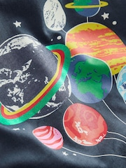 Boden Blue Glow-In-The-Dark 100% Cotton T-Shirt - Image 3 of 3