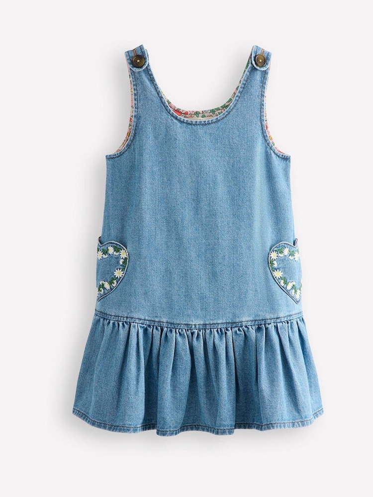 Boden Heart Pocket Pinafore Dress - Bild 1 von 4 Boden Heart Pocket Pinafore Dress - Bild 1 von 4