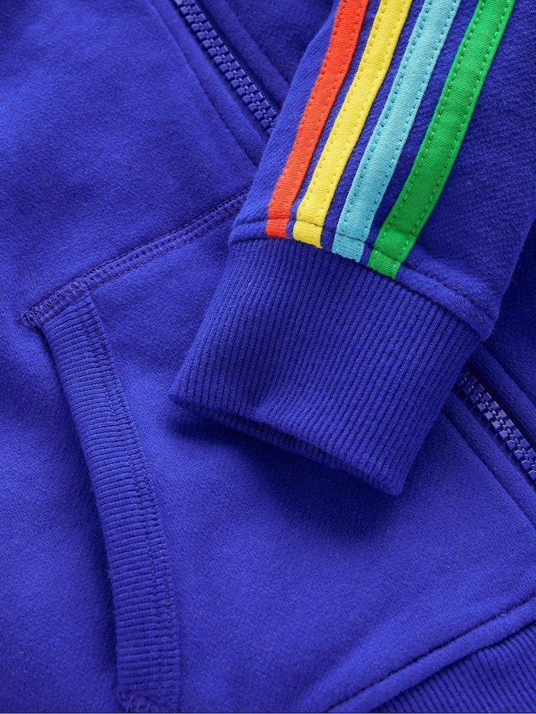 Boden Rainbow Zip-Up 100% Cotton Hoodie - Изображение 3 из 3