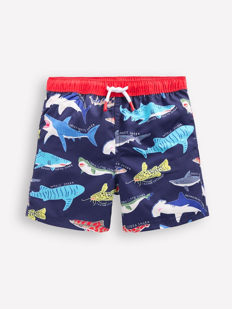 Boden Blue Light Swim Shorts - Image 1 of 3