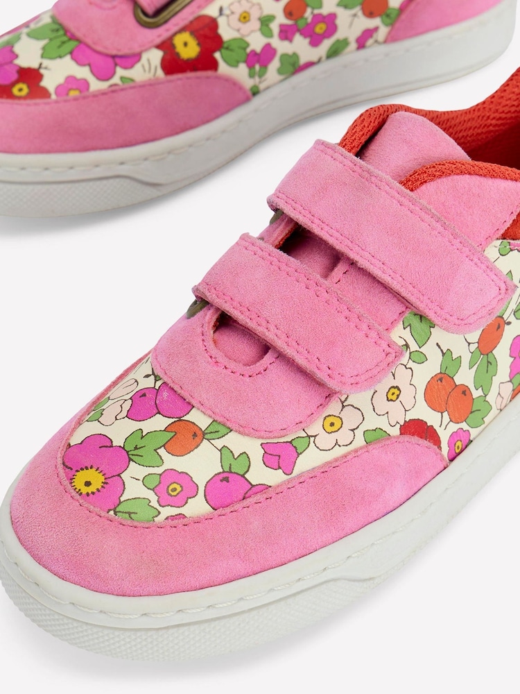 Boden Pink Colourblock Low Tops - Image 3 of 3