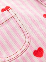Boden Pink Hearts Patch Pocket Shorts - Image 3 of 3
