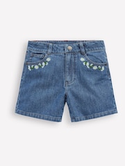 Boden Blue Denim 100% Cotton Shorts - Image 1 of 3