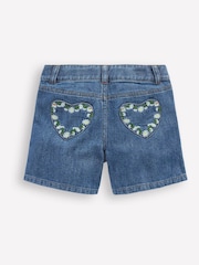 Boden Blue Denim 100% Cotton Shorts - Image 2 of 3