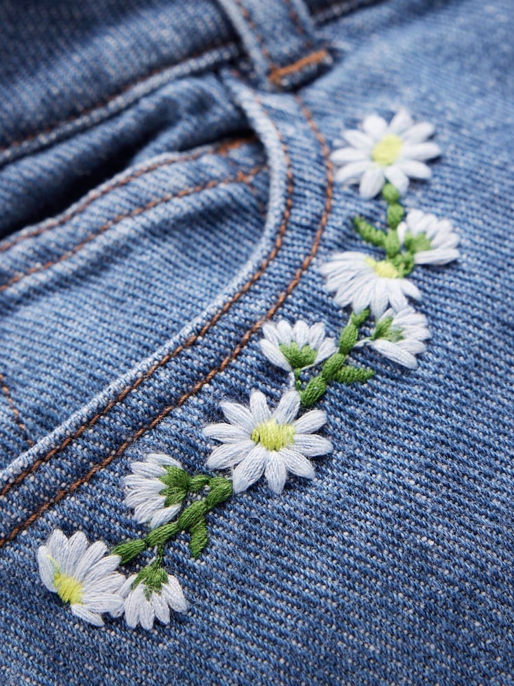 Boden Blue Denim 100% Cotton Shorts - Image 3 of 3