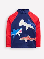 Boden Blue Sun Safe Fun Rash Vest - Image 2 of 4