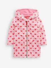 Boden Pink Romie Towelling Zip Thrown-On Coverup - Image 1 of 3